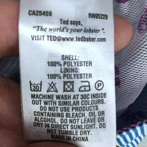 Ted Baker London Striped Pattern Trunks - Picture 6 of 6